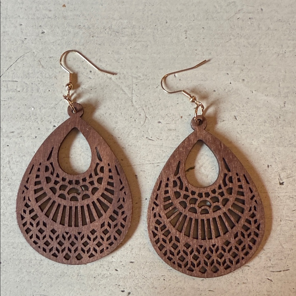 Wooden earrings